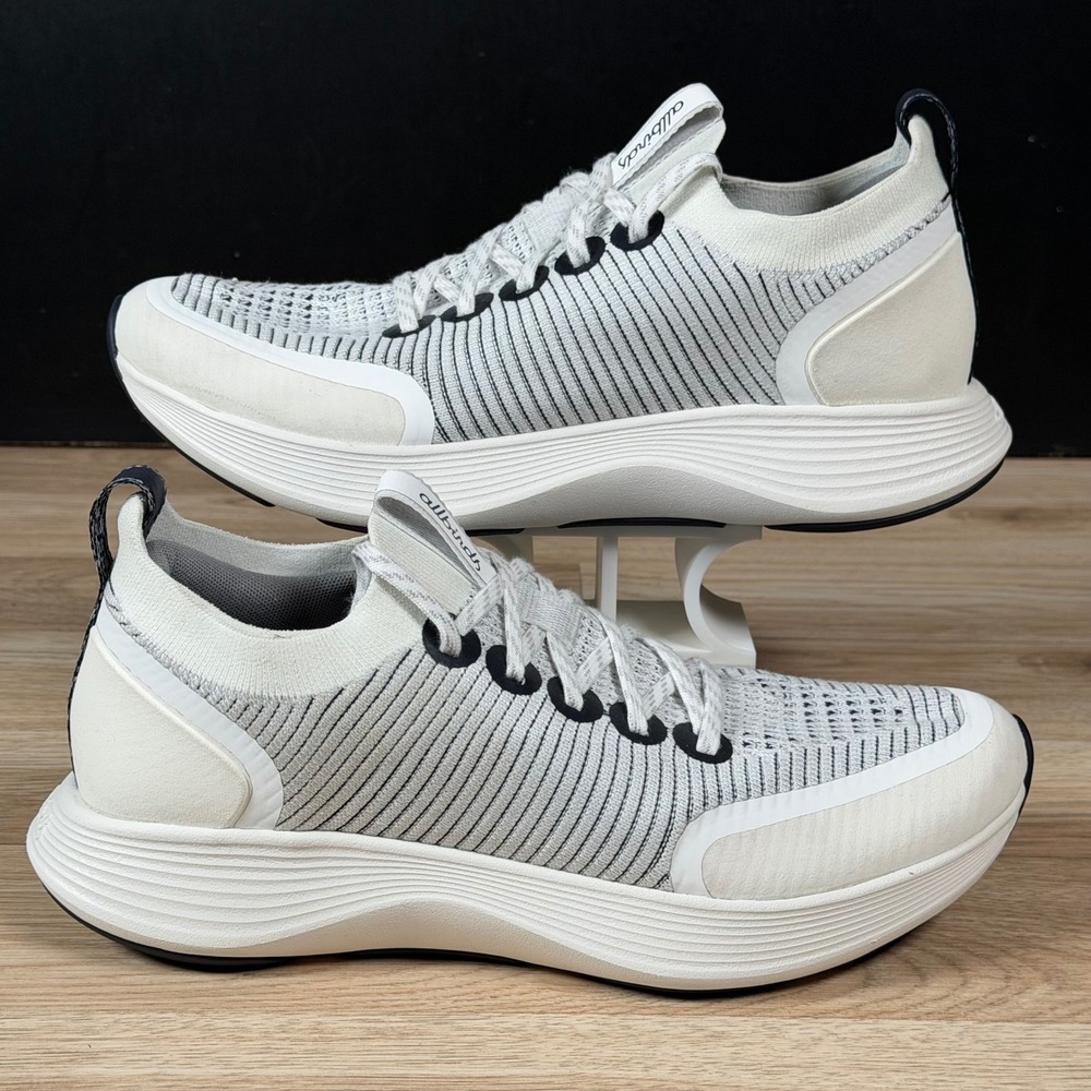 Allbirds Strider Shoes Mens Size 9 White Black Athletic Running Sneakers